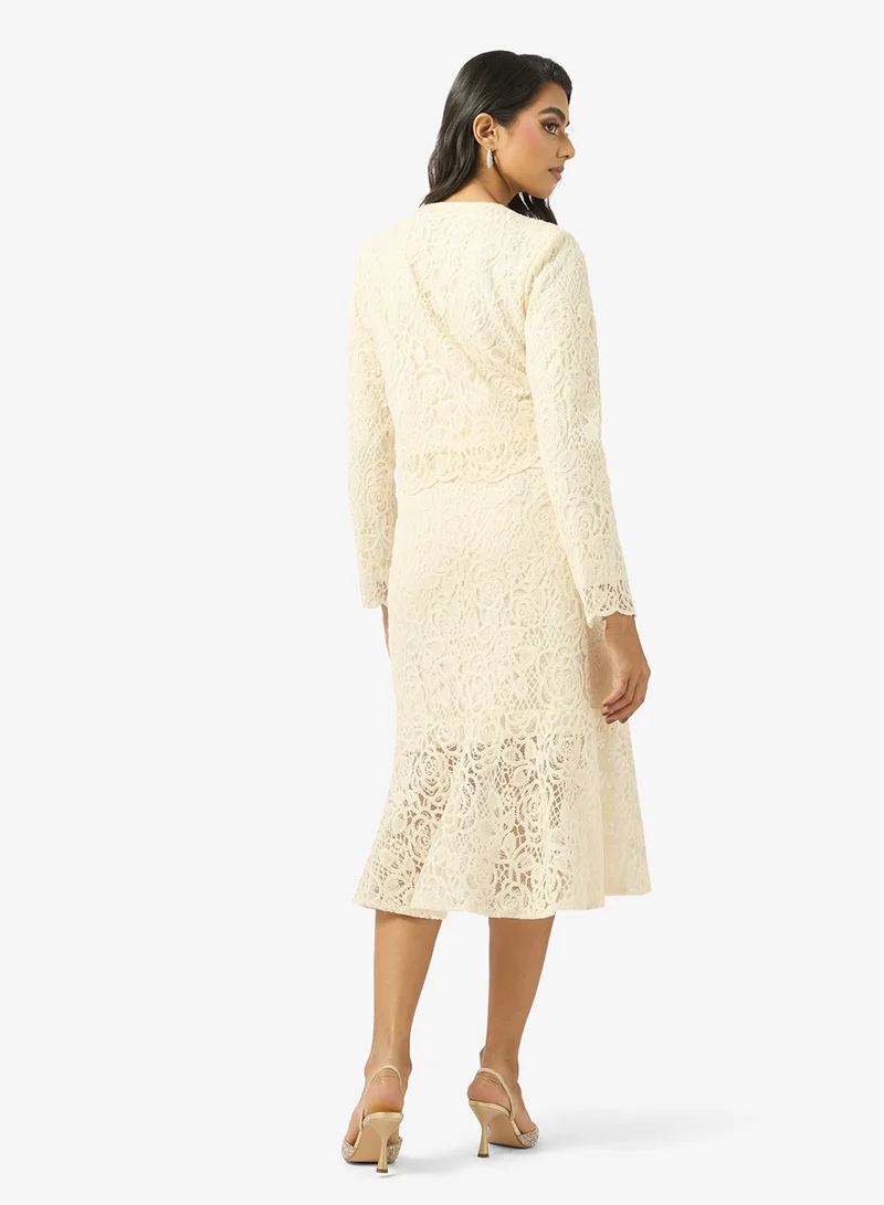 خزانة Lace Top & Skirt Set